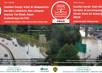 Banjir Kilat Lembah Klang Jejas Laluan Utama, Trafik Lumpuh!
