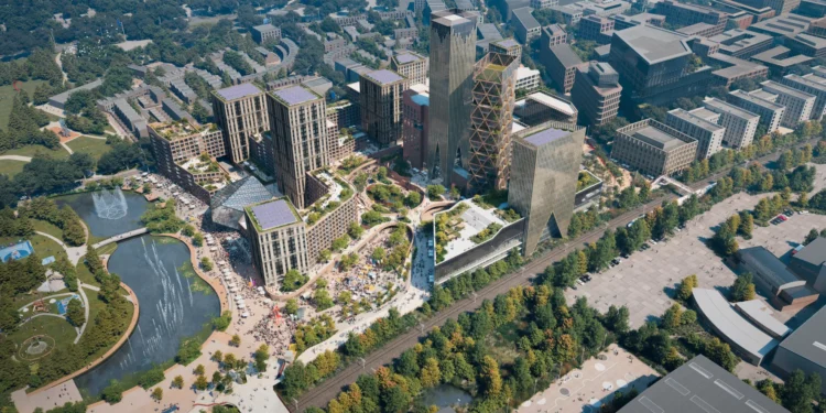The development is one of 12 sites named by a government taskforce in its vision for a new wave of towns. (Pic Credit: TheTimes)