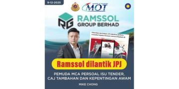 Pemuda MCA persoal pelantikan Ramssol sebagai ejen kutipan JPJ, tuntut penjelasan MOT