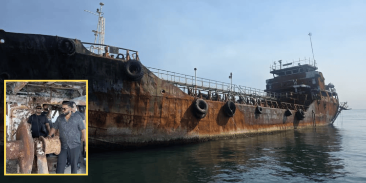 The “ghost ship” that was recently successfully identified by Dato AK Thevaraja.