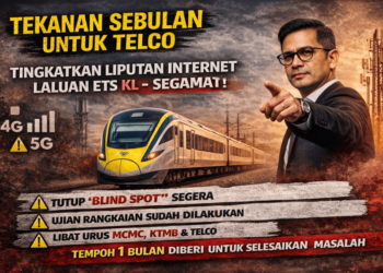 Telco diberi tempoh sebulan, kerajaan desak liputan internet ETS dipercepat