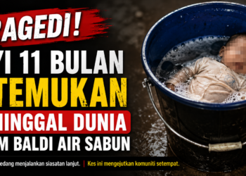 Bayi 11 bulan ditemukan meninggal dunia dalam baldi Air sabun