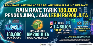 Rain Rave tarik 180,000 pengunjung, jana lebih RM200 juta hasil pelancongan