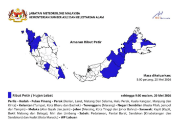 MetMalaysia issues severe thunderstorm warning across 9 States