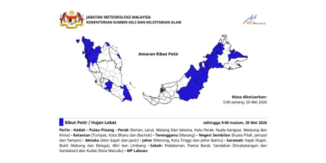 MetMalaysia issues severe thunderstorm warning across 9 States
