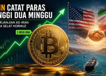 Bitcoin catat paras tertinggi dua minggu susulan perjanjian AS-Iran buka semula Selat Hormuz