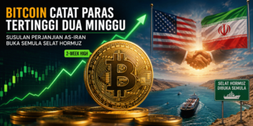 Bitcoin catat paras tertinggi dua minggu susulan perjanjian AS-Iran buka semula Selat Hormuz