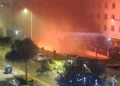 Hotel di UK terbakar : Ratusan penghuni dipindahkan