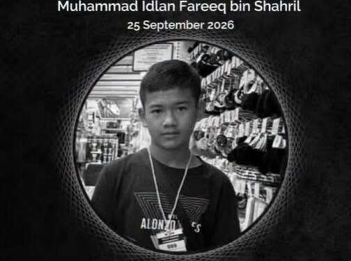 MUHAMMAD IDLAN FAREEQ meninggal dunia dipercayai akibat dibuli. - GAMBAR IHSAN NETIZEN