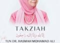 Sultan Selangor, Tengku Permaisuri zahir dukacita atas pemergian Tun Dr. Siti Hasmah