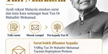 Warganet gerakkan kempen Surat Untuk Tun Mahathir, pos surat titip kata semangat