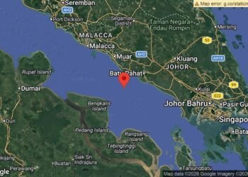 Gempa bumi 4.4 magnitud dikesan di Perairan Batu Pahat