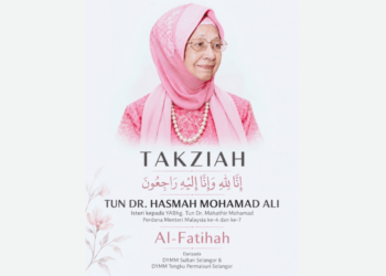Sultan Selangor, Tengku Permaisuri zahir dukacita atas pemergian Tun Dr. Siti Hasmah