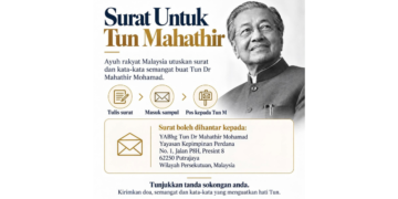 Warganet gerakkan kempen Surat Untuk Tun Mahathir, pos surat titip kata semangat