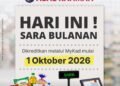 Bantuan SARA bulanan mula dikreditkan ke MyKad penerima hari ini