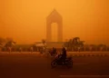 Langit Kalimantan bertukar jingga akibat jerebu
