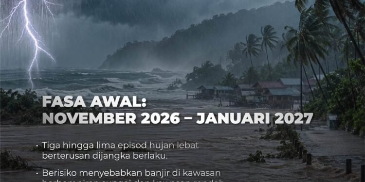 AHMAD ZAHID mengingatkan orang ramai supaya tidak mengambil risiko meredah banjir dan mematuhi arahan pihak berkuasa sekiranya diminta berpindah.-FACEBOOK ZAHID HAMIDI