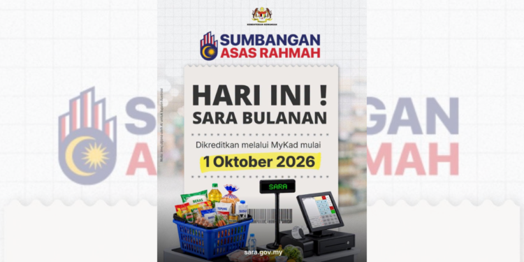 Bantuan SARA bulanan mula dikreditkan ke MyKad penerima hari ini